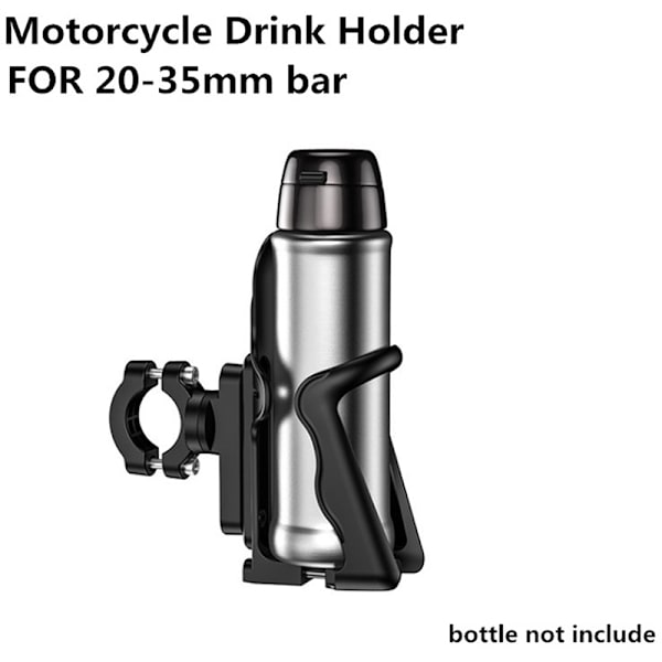 Motorcykel Dryck Hållare Motor Bike Cup Hållare Bike Vattenflaska Black