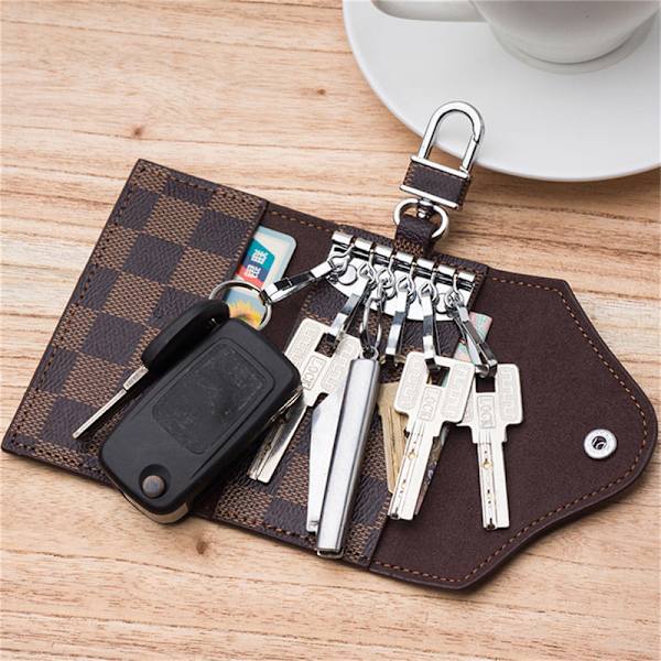 Nyckelringar Plånbok Täckt Hasp Modenycklar Plånböcker Organizer Hol A4