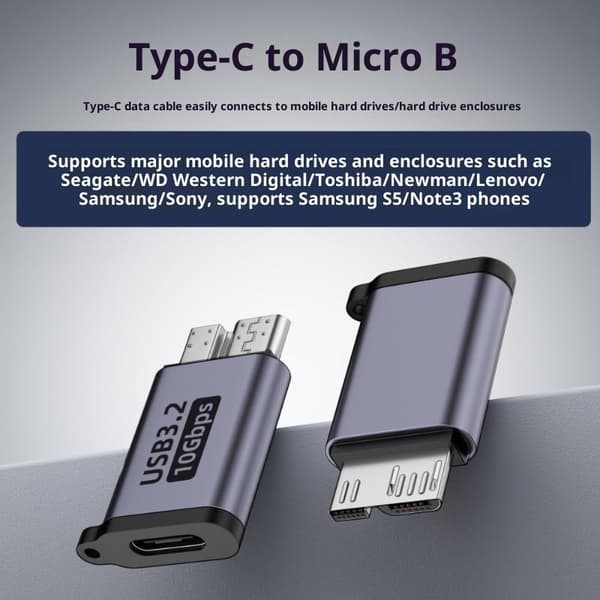 1 st USB C till Micro B-adapter USB3.0 Typ C hona till Micro B C A2