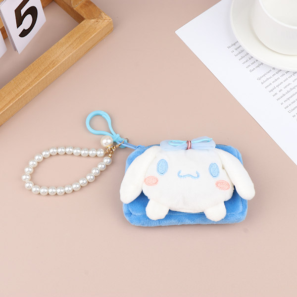 Sanrio plysch handväska Kuromi plysch plysch pärla halsband Blue