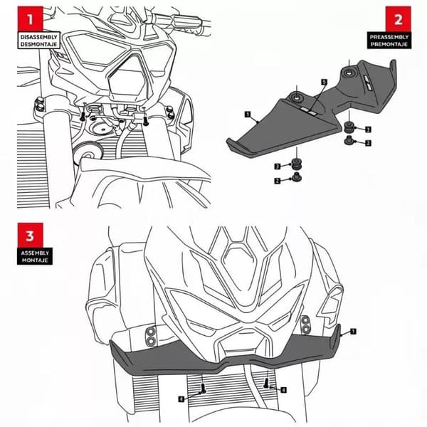 Til Z900 Z900SE 2025+ Aerodynamisk kåbe Winglets Downforce S SET