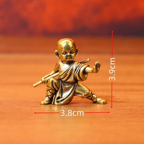 Messing Kung Fu Munkefigur A1