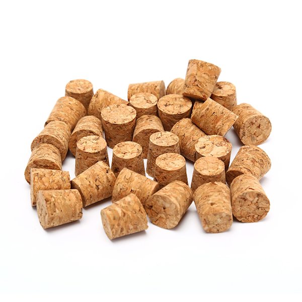 10 stk. Koniske naturlige korkpropper til vinflasker 18 10pcs