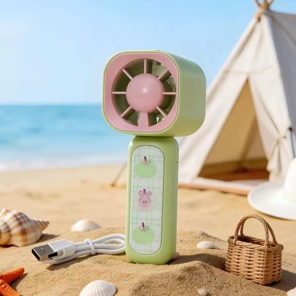 Mini e Håndholdt Ventilator USB Genopladelig Bærbar Tre-Hastigheds Ventilator A A3