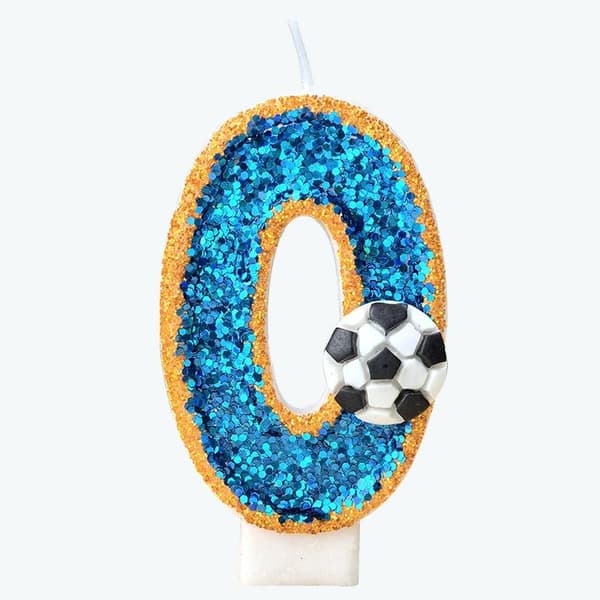 Fotball 0-9 Gratis matchende kombinasjon digitale bursdagslys 9