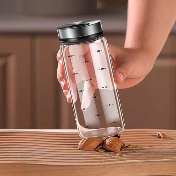 Salt- och pepparströare set stor saltströare med justerbar P 500ML