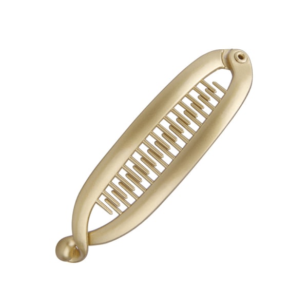 Banan Hårklemmer For Kvinner Jenter Wave Combs Hårnål Flett Cla Gold 11cm