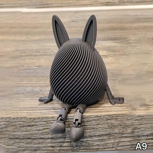 3D påskeeggmodell med bevegelig eggpynt, artikulert egg A9