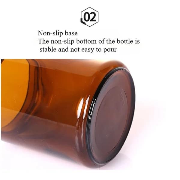 Brun glas kosmetisk creme flaske læbepomade beholder kosmetisk J 50g