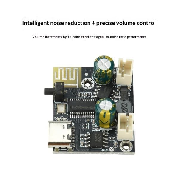 5V Bluetooth 5.4 USB-indgang o-forstærkermodul 6,2W Klasse D Mono
