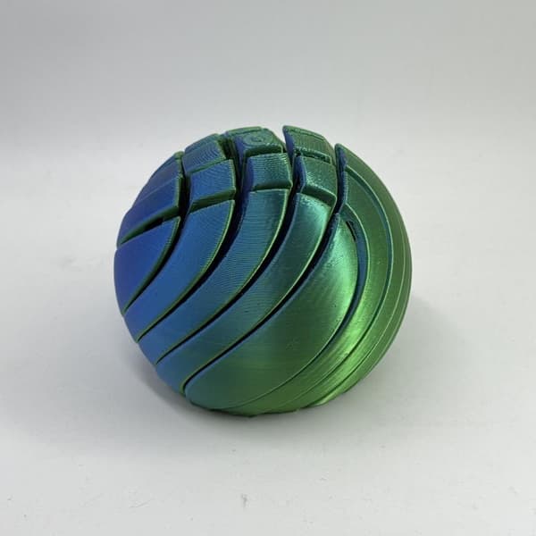 1 st Slime Ball Leksak 3D-printad Twistsphere Gear Liquid Flow Ba A3