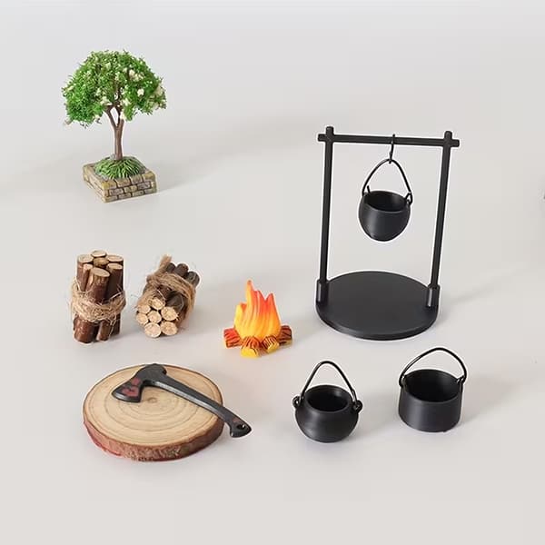 Miniature Lejrbål Og Tekande B