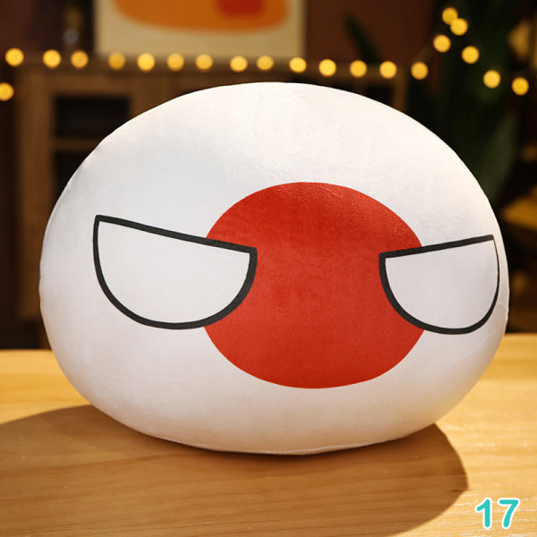 10 cm Country Ball Plys legetøj Polandball vedhæng Countryball 17(Japan)