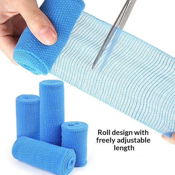 Elastisk Bandage Gasbinda Andningsbar Kompression Rullad Sträck C1