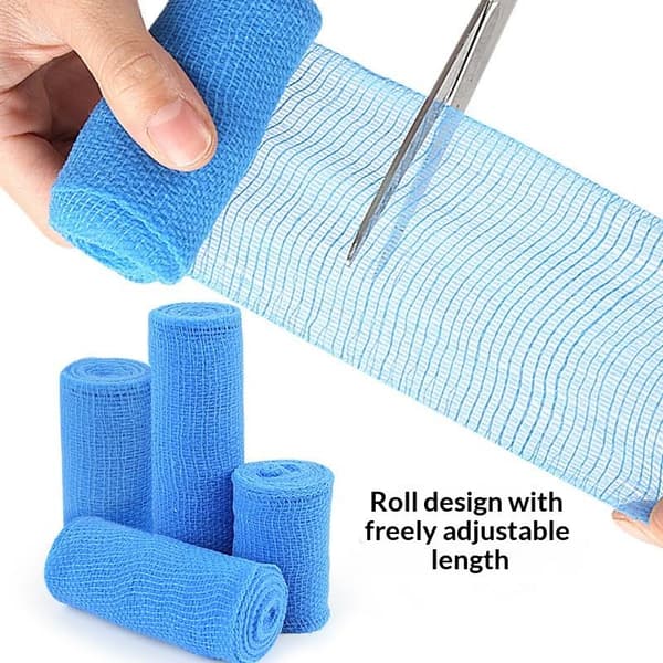 Elastisk Bandage Gazeindpakning Åndbar Kompression Rullet Stræk B3