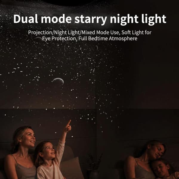 1 sett USB-plugg inn planetprojeksjonslampe innendørs dekorasjon atmosfære C