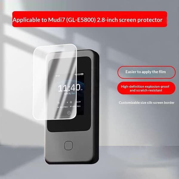 2/3 st härdat glas skydd för GL.iNet Mudi 7 GL-E5800 Till clear 2pcs