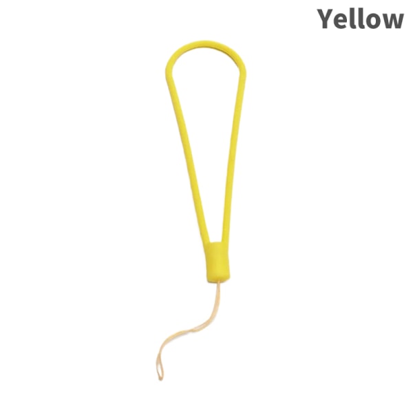 Silikonarmband Mobiltelefon Lanyard Universal Key Anti-Drop Yellow