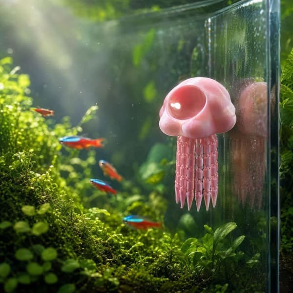 Akvarium Flydende Betta Gemmer Rejer Hule Akvarium Dekoration A6