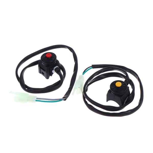 Motorsykkel Kill Switch Trykknapp Horn Startkontrollbryter Yellow