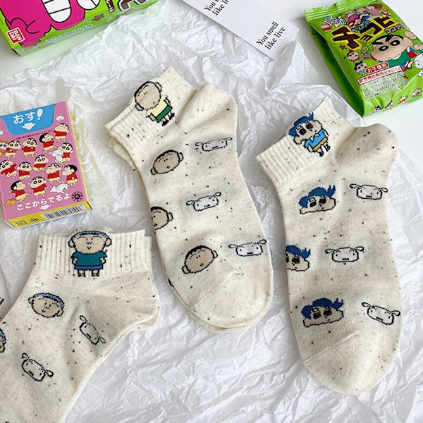 Kawaii Crayon Shin-Chan Sokker Dame Sokker Low-Top Sommer Tynde A5