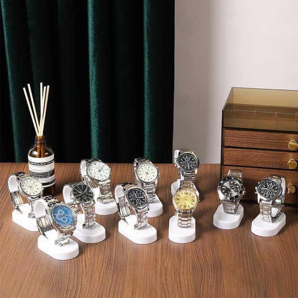 Hvid plastik ur display stand stabil ur display rack til A2