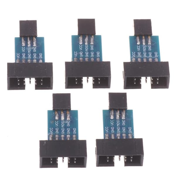 Javino 10-ben til 6-ben konverter til standard adapterkort til AVRI 5Pcs