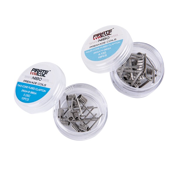 10 st/låda NI80 Premade Coils Förbyggd Coil För MTL RDA RTA RBA 0.45Ω(28GA*2+36GA)