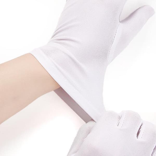 Mode Spandex Elasticitet Korta Handskar Enfärgad Fest Bal Etikett A2