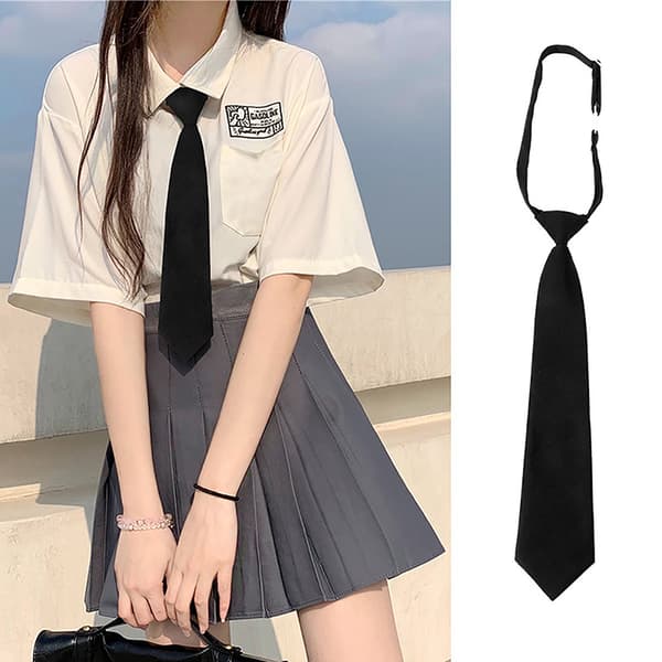 Uniform JK Girls Black Simple Solmiot Stage Performance Matte A2