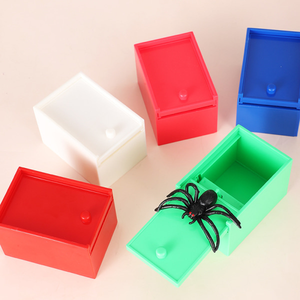 Trick Spider Funny Scare Box Plast Hidden Spider Box Scare Bo