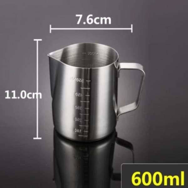 350ml/600ml mælkeskummerkande i rustfrit stål Espresso Pull Flow 350ML