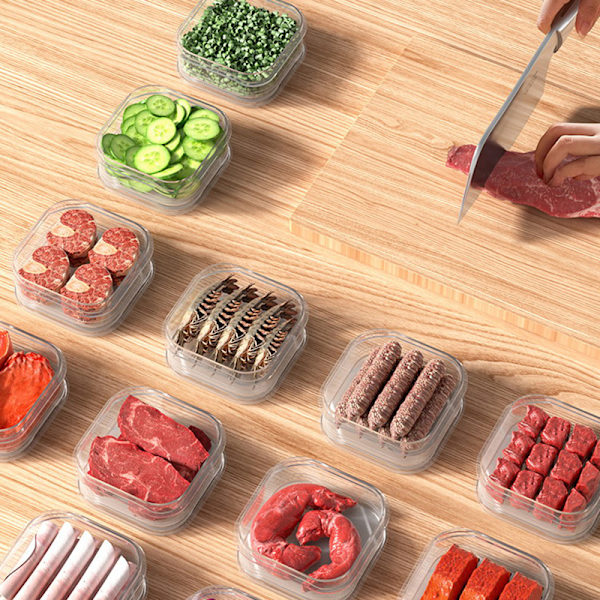 Kylförvaringslåda Kylskåpsorganisatör Kött Frukt Grönsak 1pc