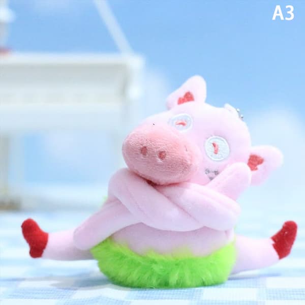 Bil Blinkvisker Cartoon Decoration Mini e Piggy Plush Dol A5