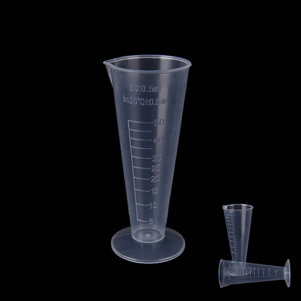 50ml 100ml Transparent koppskala Plastmålekopp Måling 100ml