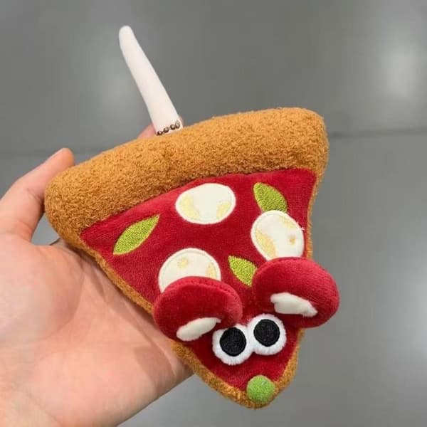 e Pizza Hiiri Pehmo Avaimenperä Luova Pehmolelu Laukun Riipus A2