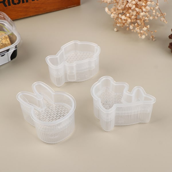 3 stk/sæt tegneserieform risboldeform sushi rulle bento presse mo 3Pcs