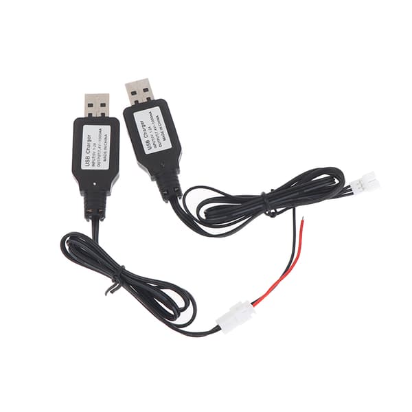 7.4v (3.7v X2) USB-opladerkabel SM-4P Li-ion-batteri Frem/Tilbage A4