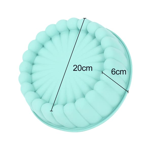 Silikon Rund Bakeform Charlotte Kaker Bakeform Svamp Fla Blue
