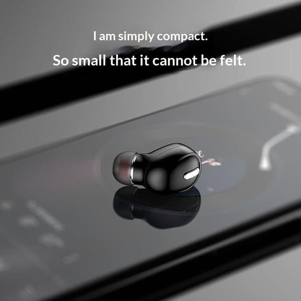 Uudet langattomat Bluetooth 5.0 -kuulokkeet mikrofonilla, in-ear Black