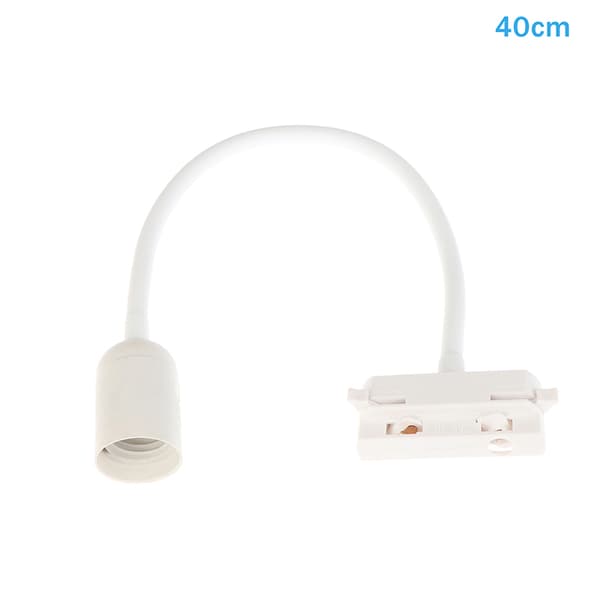 LED-spårbelysning E27 justerbar böjbar svanhalslang White 40CM
