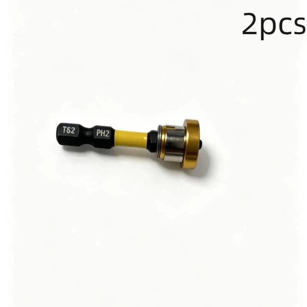 3 stk. magnetisk posisjoneringsskrutrekkerbits for skruer, lokaliseringsbatchhode til Yellow 1pc