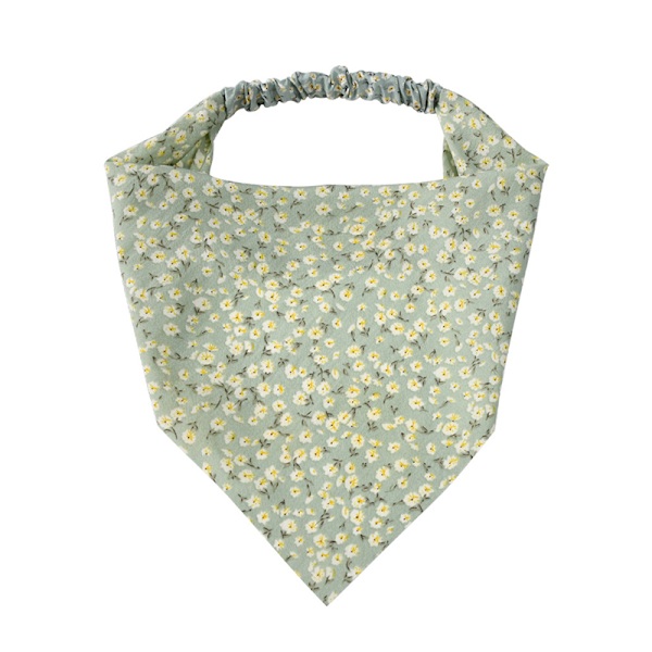 Kvinner mykt hodeskjerf Floral hår Bandana Trekant hodeskjerf 02