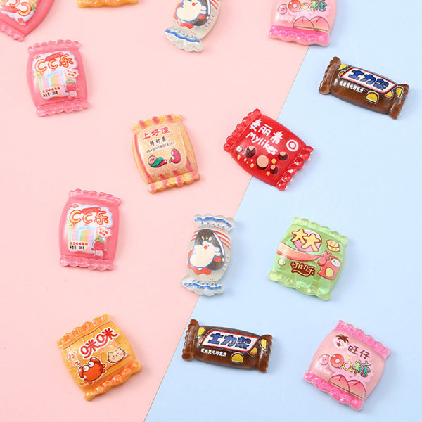 5st Simulering Candy Choklad Resin Charms Flatback Cabochon