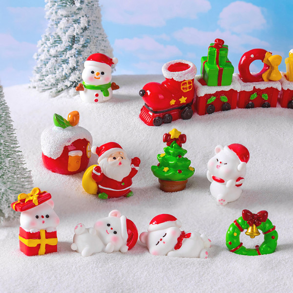 1 Stk julegavefigurer Micro Landscape DIY Home Decoratio A4