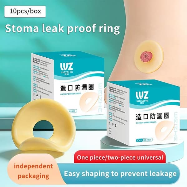 10 st. anti-läckage ring för kolostomipåse, stomipasta ring bas
