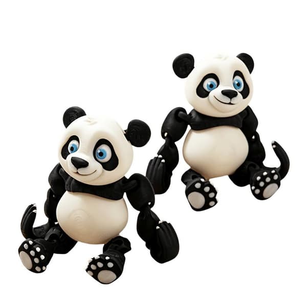3D-print simulering Panda Legetøj Statue Legetøj med bevægelige led til skrivebord O