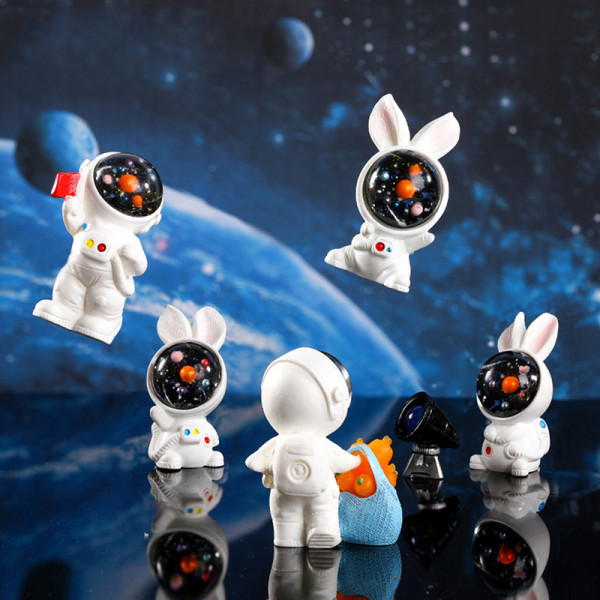 Miniature Space Astronaut Micro Landskabsdekoration Ornamenter A4