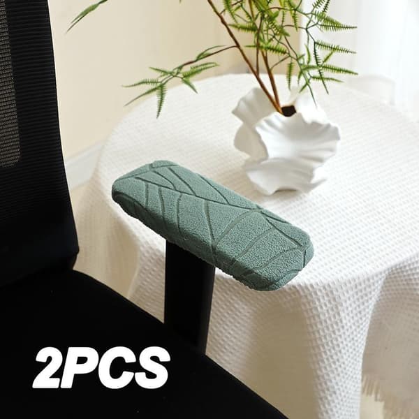2 st kontorsstol armstödsskydd roterande stol armskydd C Light Gray 2Pcs