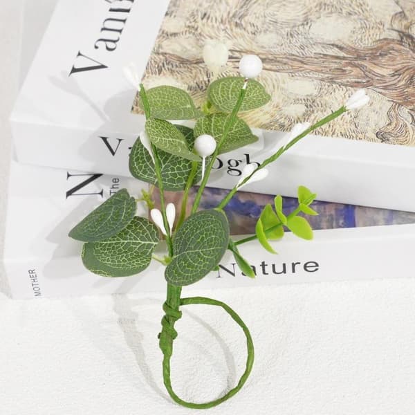 Servettringar i Falsk Eukalyptus – Rustikt Bröllop & Alla hjärtans dag Green